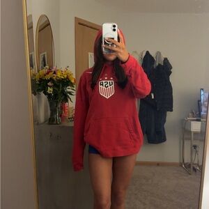 Nike Red USA Hooded Sweater